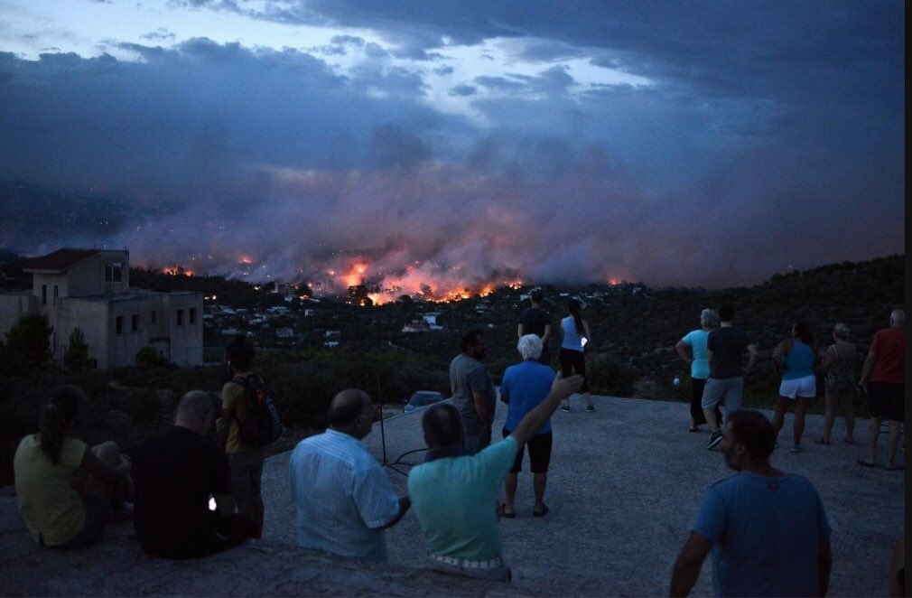 Grecia incendi foto Twitter