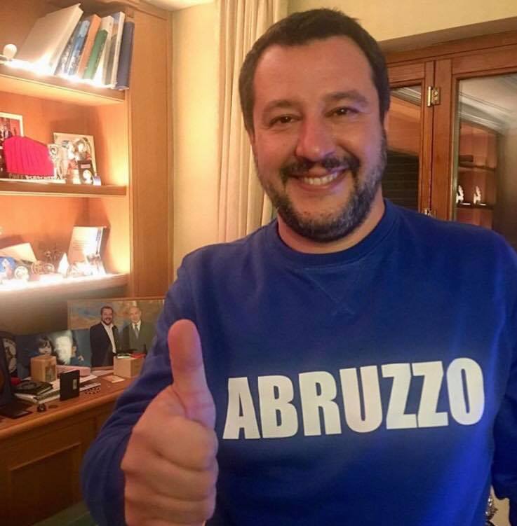 Salvini Abruzzo foto profilo Facebook Salvini