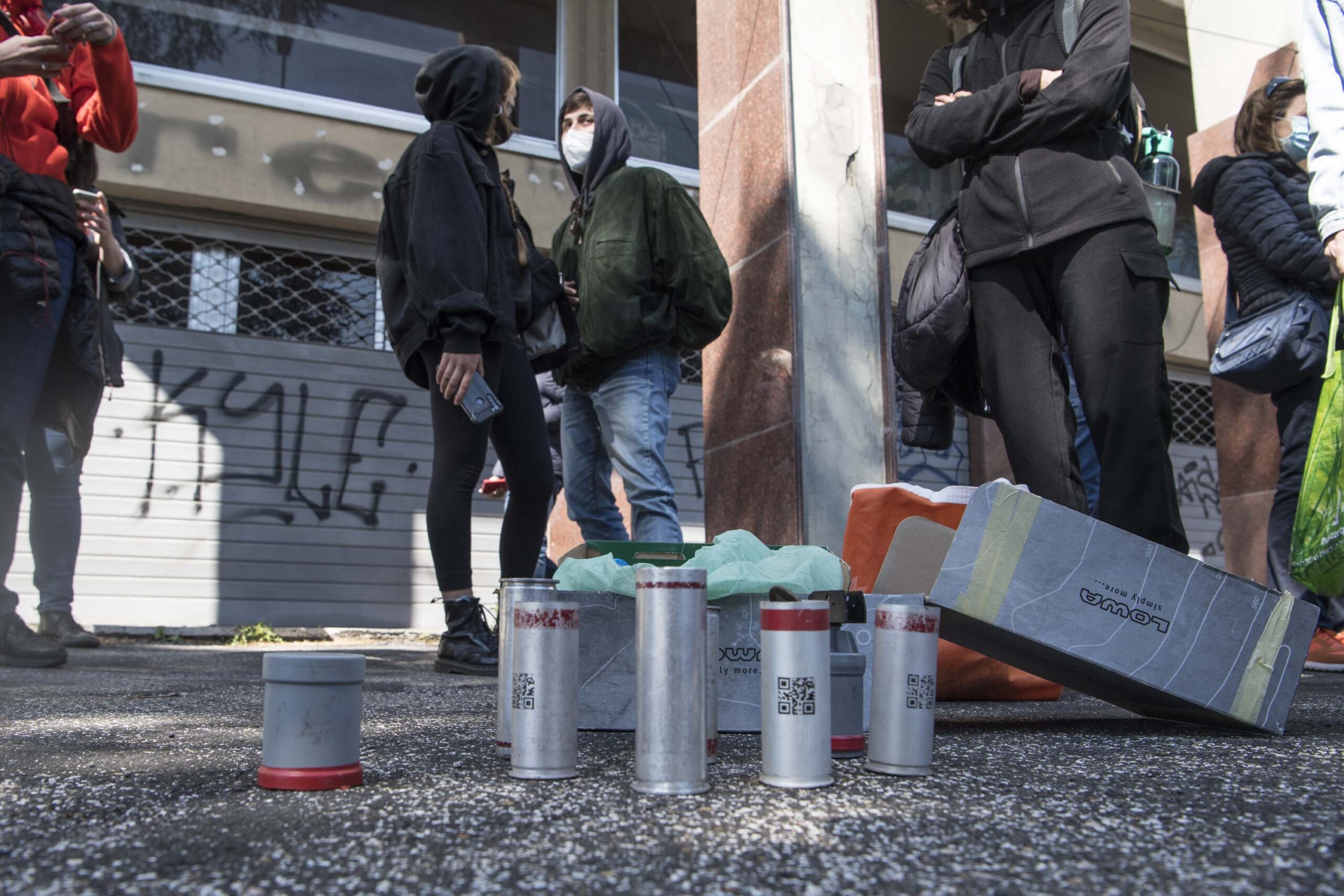 Occupata la sede di La Repubblica a Roma da manifestanti NO TAV. Foto Pasquale Carbone / Conterbo Press